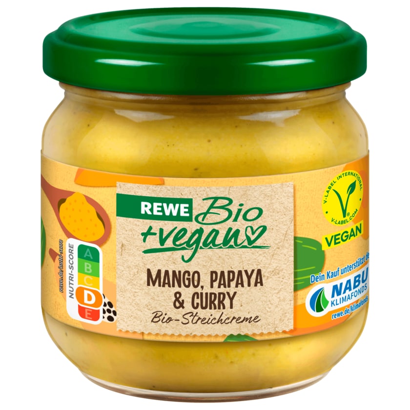 REWE Bio Aufstrich Mango-Papaya-Curry 180g